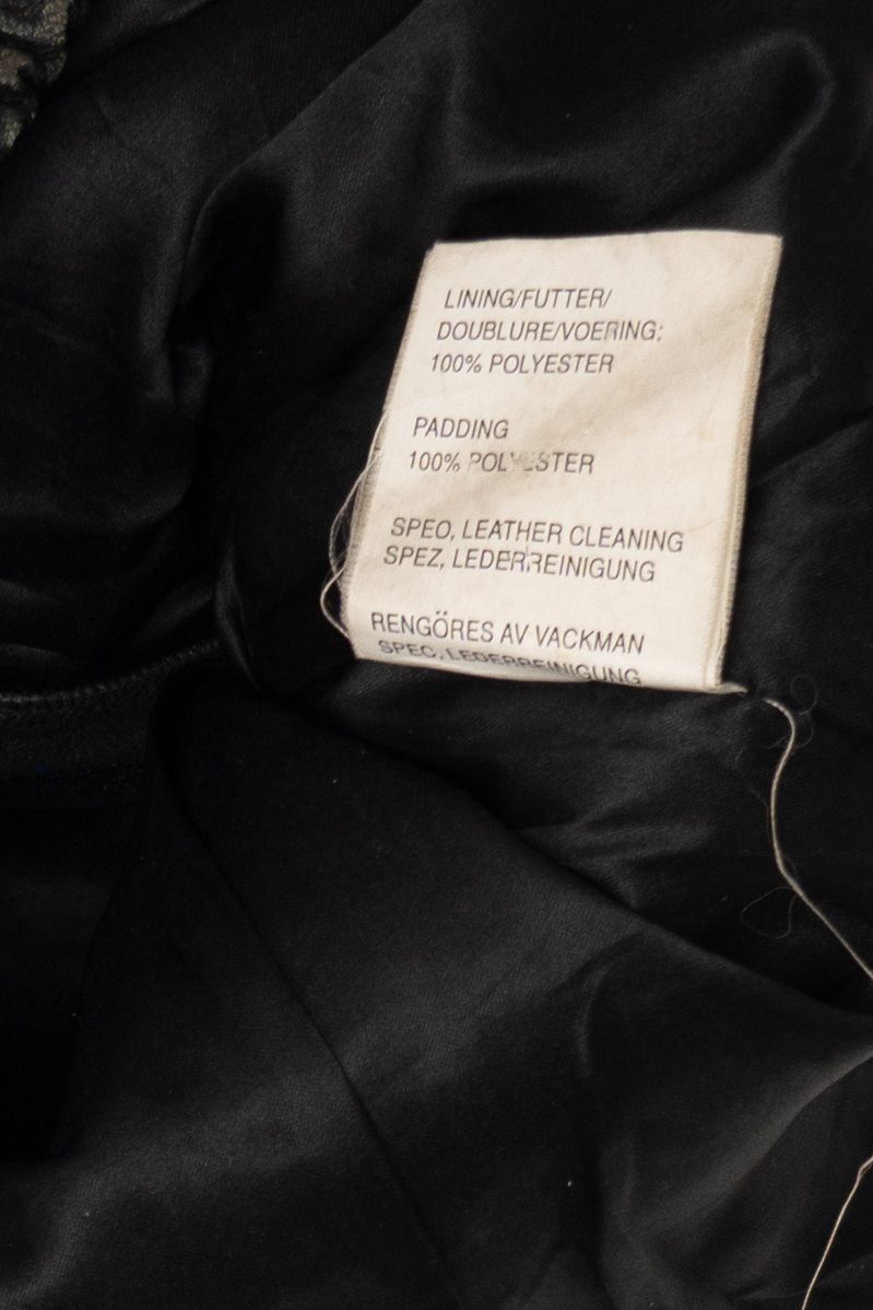 Vintage Black Leather Collection Motorcycle Vest (1990s)