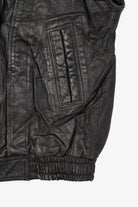 Vintage Black Leather Collection Motorcycle Vest (1990s)