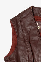 Vintage Mahogany Etienne Aigner Leather Vest (1970s)