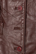 Vintage Mahogany Etienne Aigner Leather Vest (1970s)