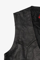 Vintage Black Verducci Leather Vest (1980s)
