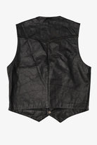 Vintage Black Verducci Leather Vest (1980s)