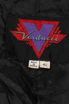Vintage Black Verducci Leather Vest (1980s)