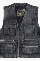 Vintage A-1 Genuine Leather Multi-Pocket Vest (1990s)