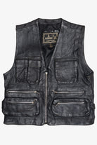 Vintage A-1 Genuine Leather Multi-Pocket Vest (1990s)