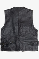 Vintage A-1 Genuine Leather Multi-Pocket Vest (1990s)