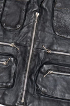 Vintage A-1 Genuine Leather Multi-Pocket Vest (1990s)