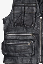 Vintage A-1 Genuine Leather Multi-Pocket Vest (1990s)