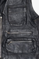 Vintage A-1 Genuine Leather Multi-Pocket Vest (1990s)