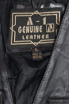 Vintage A-1 Genuine Leather Multi-Pocket Vest (1990s)