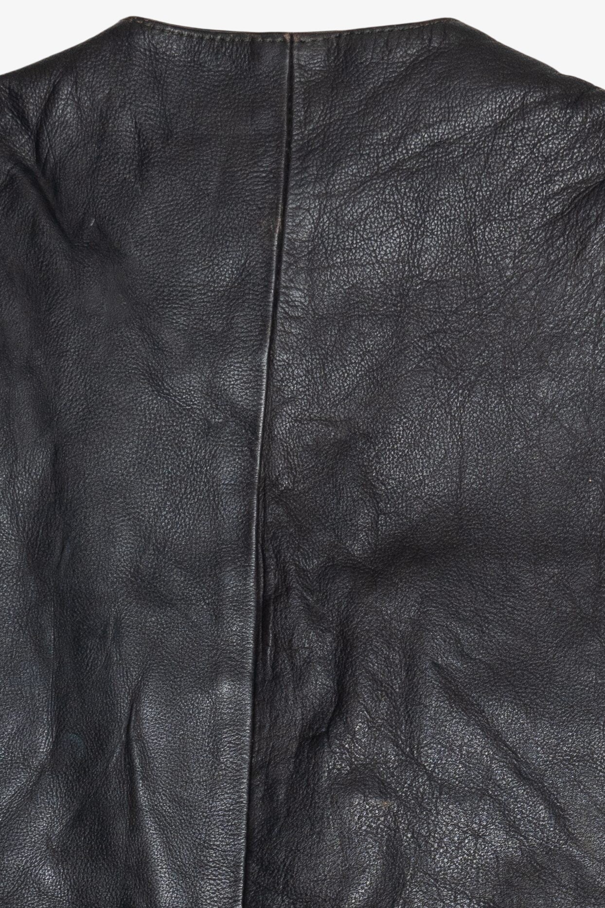 Vintage A-1 Genuine Leather Multi-Pocket Vest (1990s)