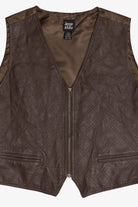Vintage Jacque & KoKo Leather Front Vest (1980s)