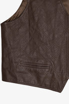 Vintage Jacque & KoKo Leather Front Vest (1980s)