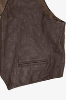 Vintage Jacque & KoKo Leather Front Vest (1980s)