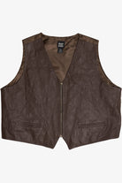 Vintage Jacque & KoKo Leather Front Vest (1980s)