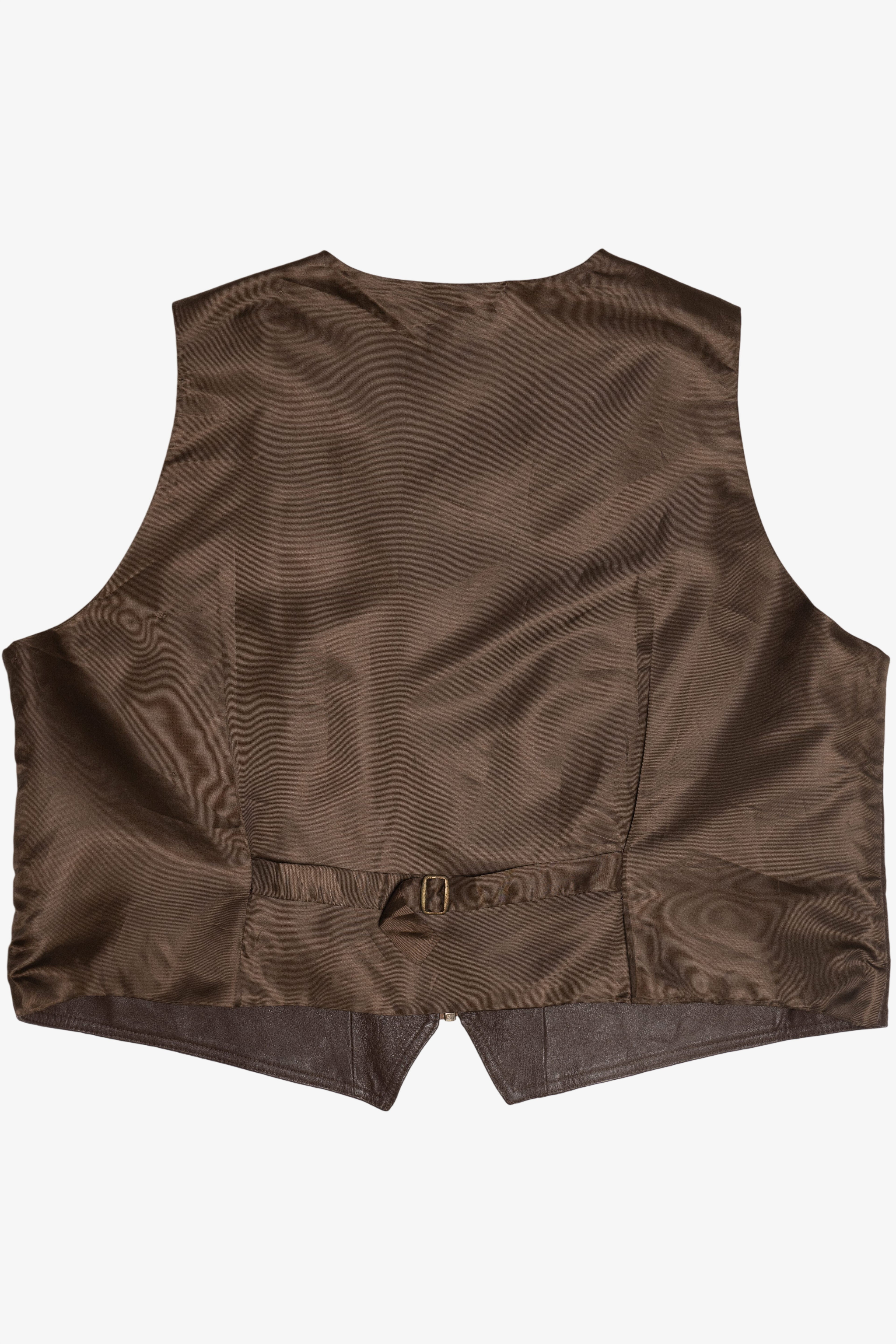 Vintage Jacque & KoKo Leather Front Vest (1980s)