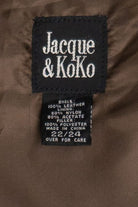 Vintage Jacque & KoKo Leather Front Vest (1980s)