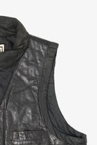 Vintage Chess King Leather Biker Vest (1980s)