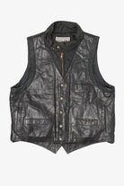 Vintage Chess King Leather Biker Vest (1980s)