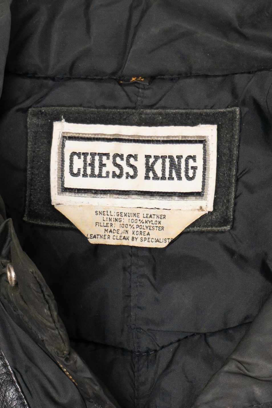 Vintage Chess King Leather Biker Vest (1980s)