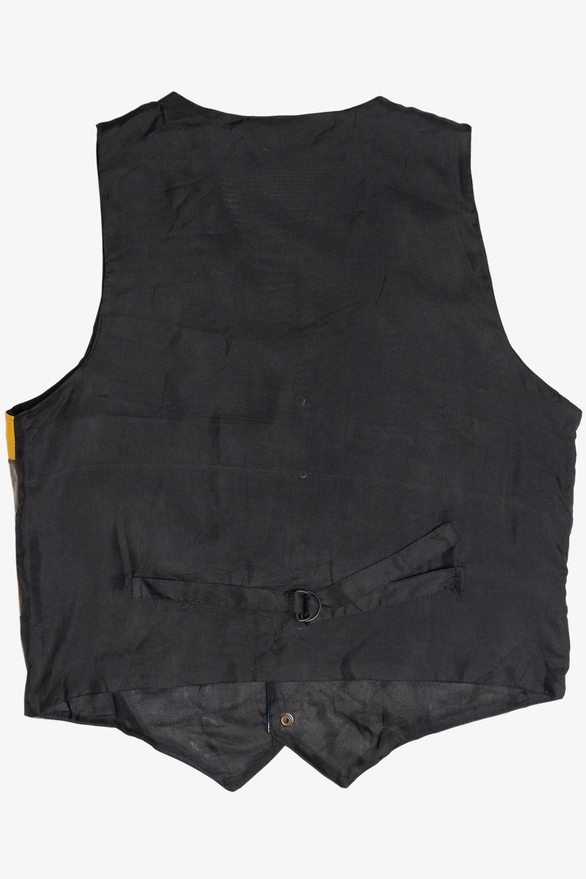 Vintage Colorful Patchwork Leather Vest (1980s)
