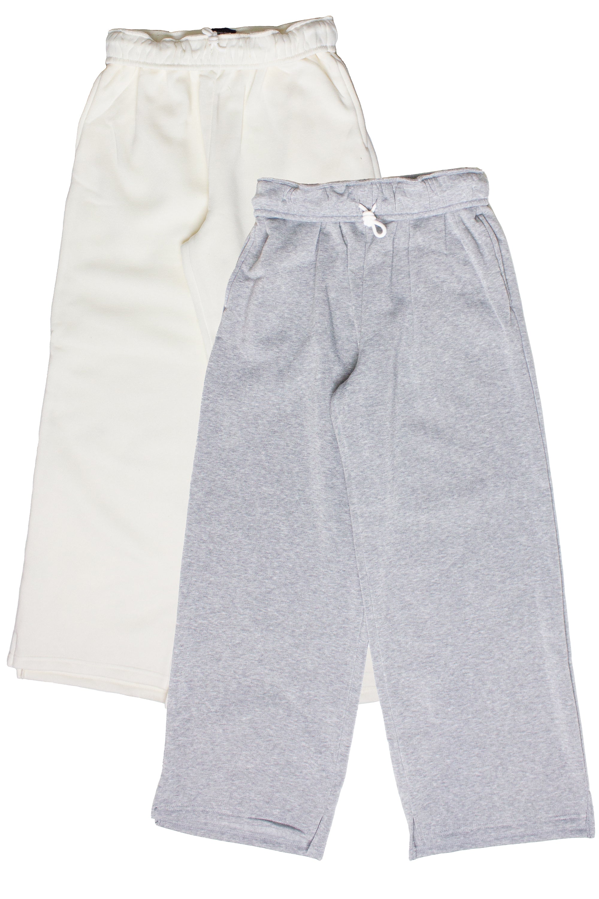 Rolled Top Wide Leg Sweatpants