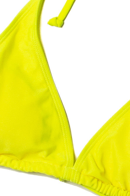 Citrus Neon Triangle Bikini Top