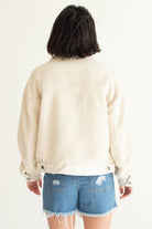 Cream Teddy Trucker Jacket
