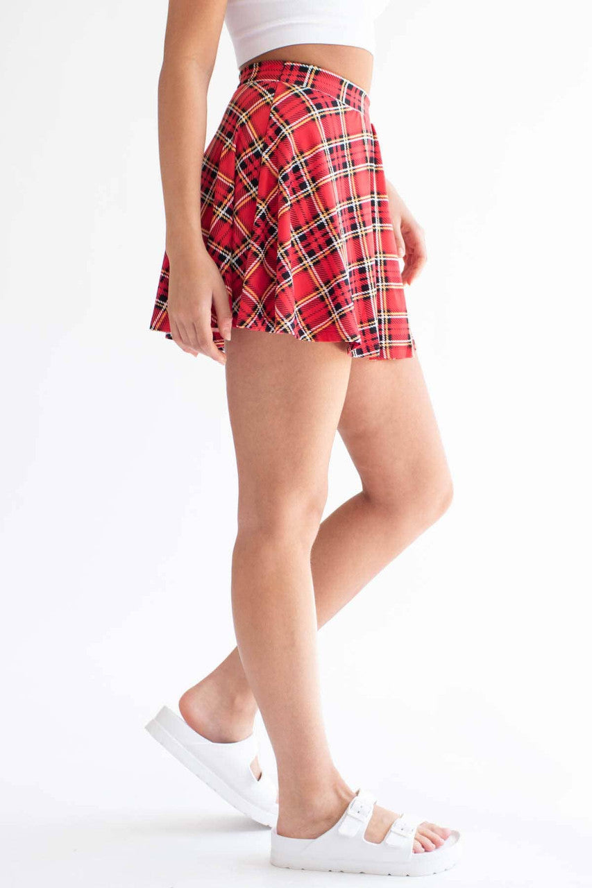Tartan Plaid Skater Skirt