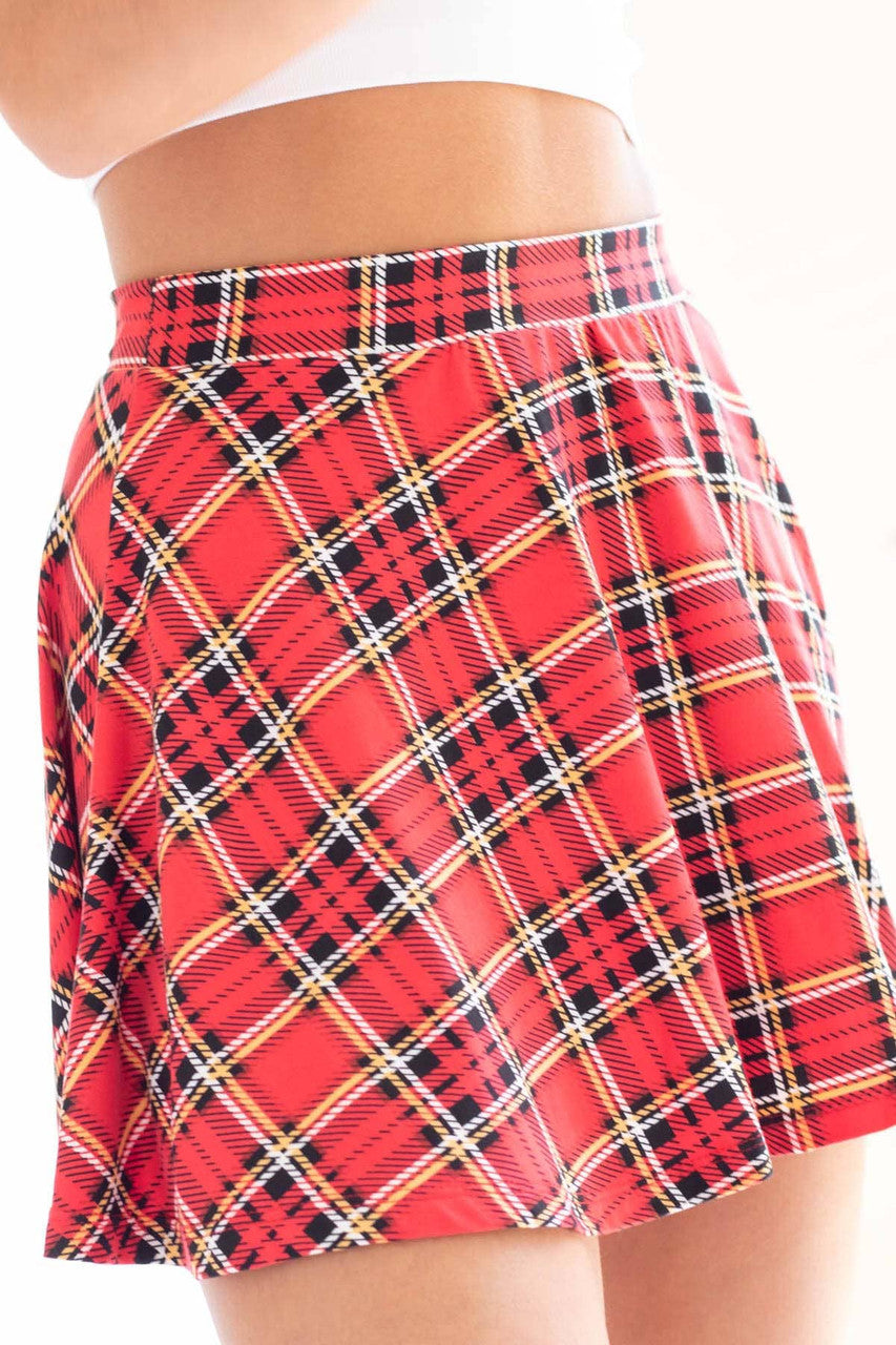 Tartan Plaid Skater Skirt
