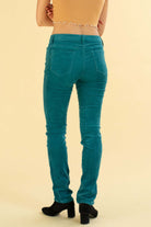 Teal Corduroy Skinny Jeans