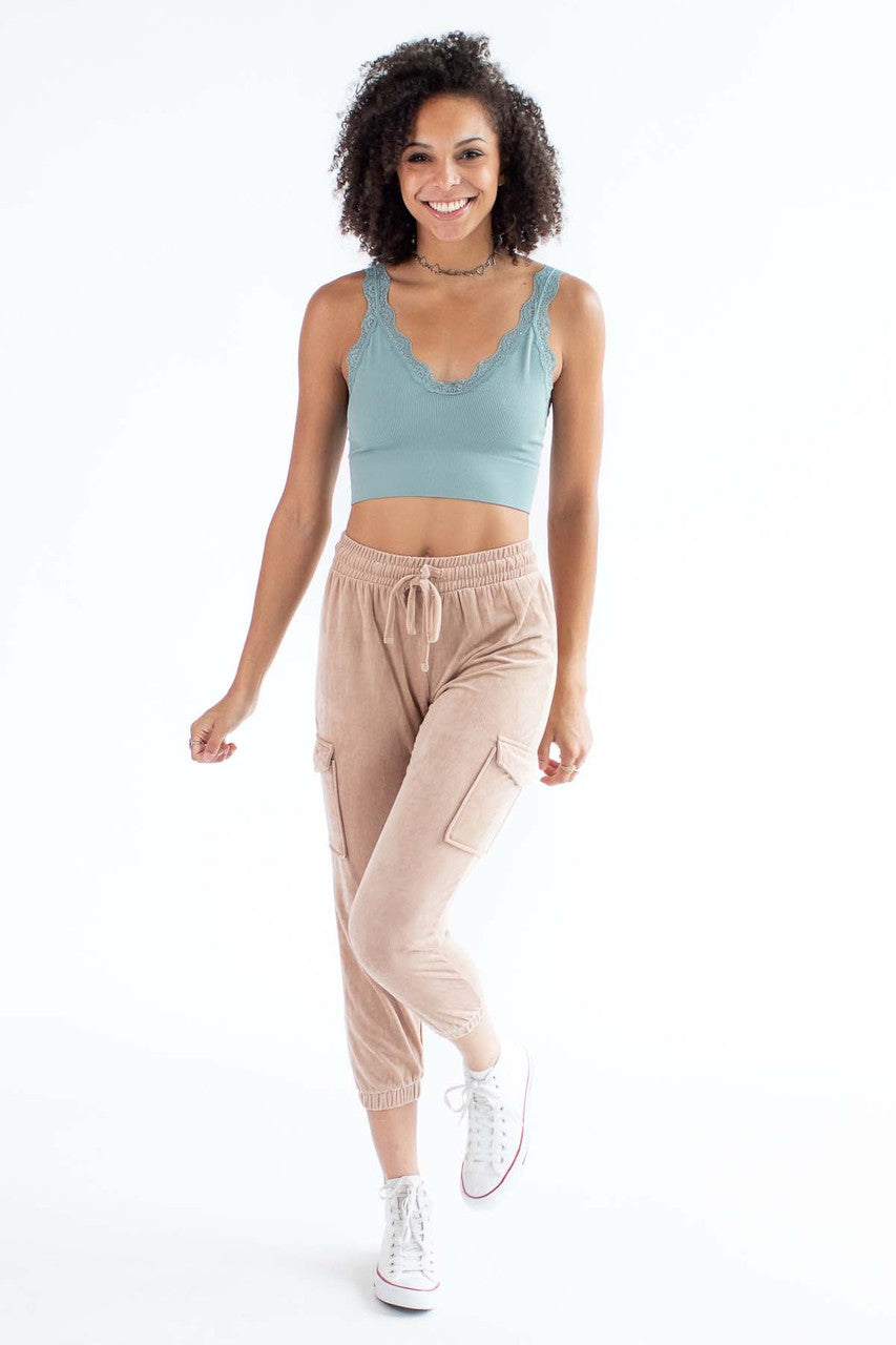 Lace Trim Seamless Cami