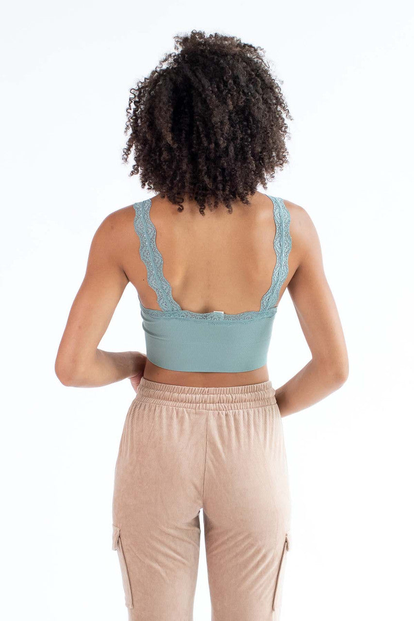 Lace Trim Seamless Cami