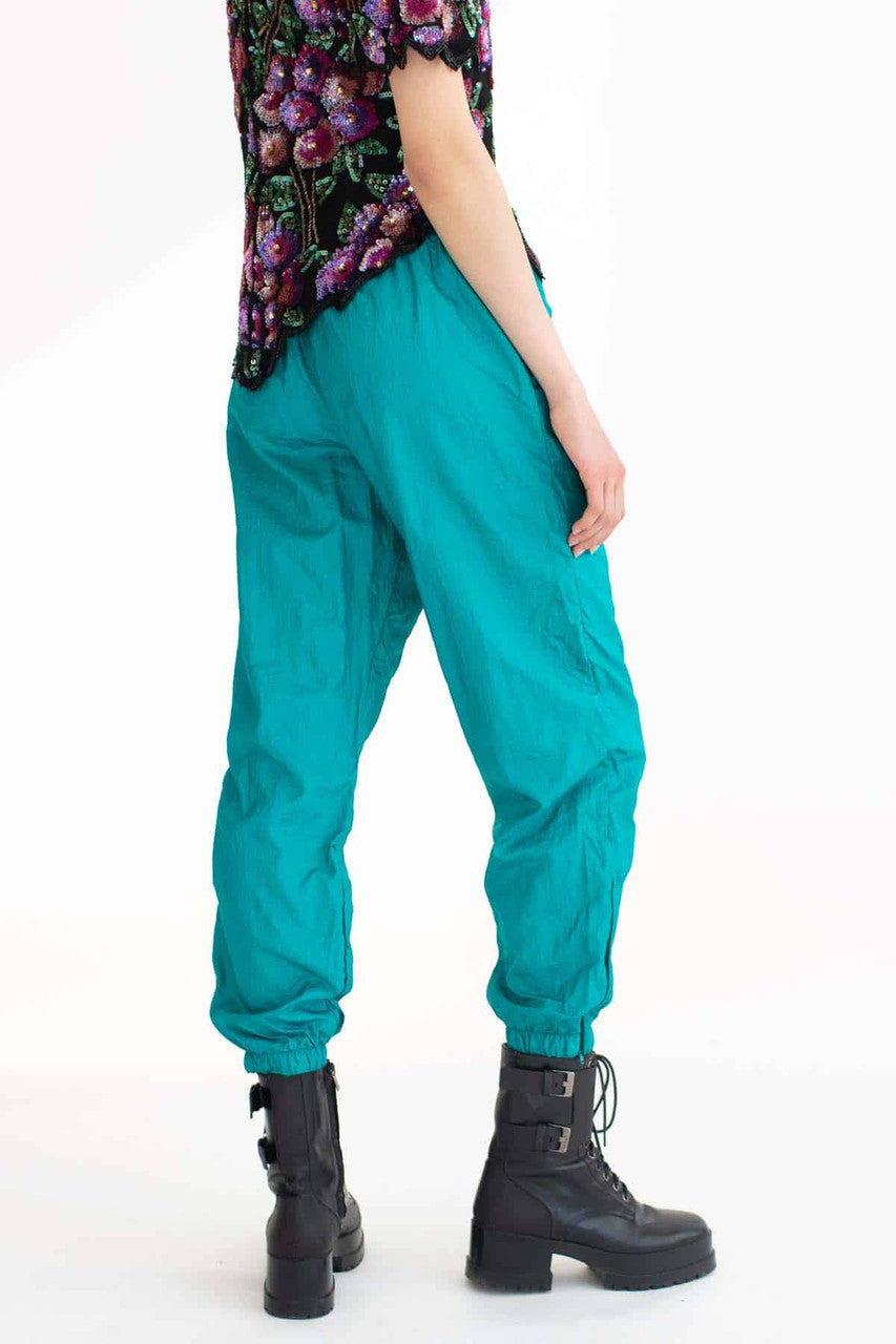 Teal Lightweight Windbreaker Joggers