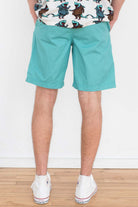 Teal Twill Pull On Shorts