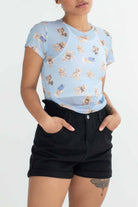Teddy Bear Mesh Tee