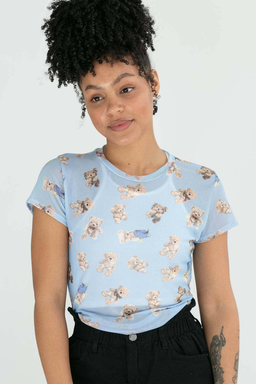 Teddy Bear Mesh Tee