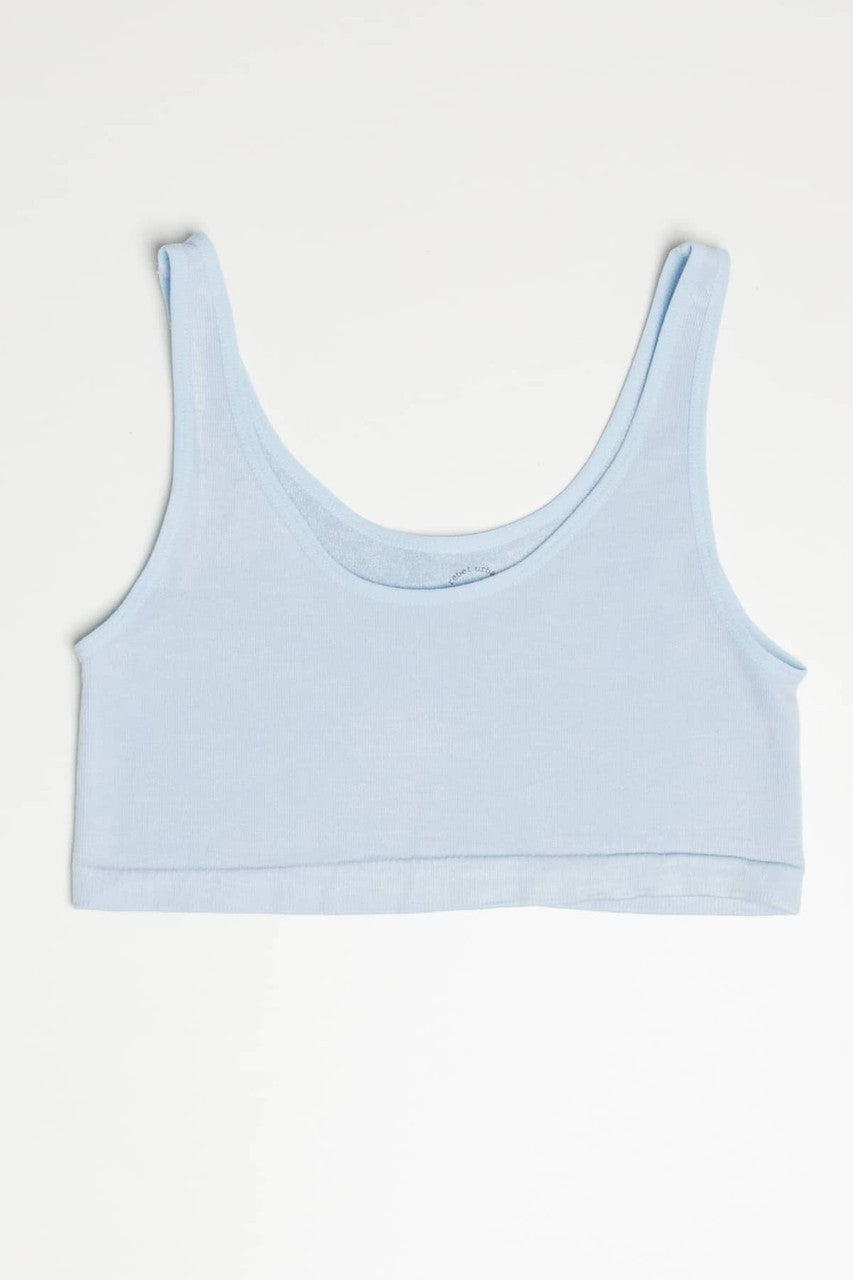 Dream Blue Terry Seamless Crop Tank