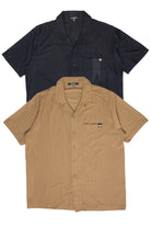 Micro Herringbone Knit Button Up Shirt