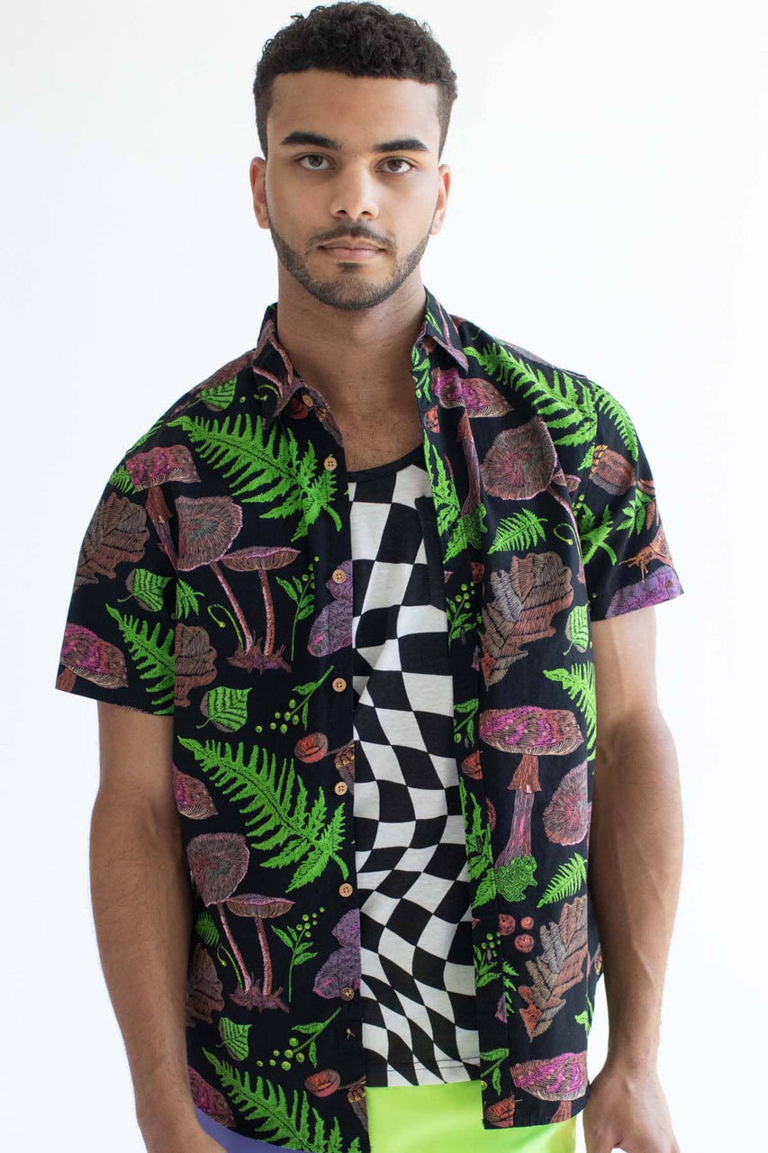 The Forest Floor Woven Button Up Shirt