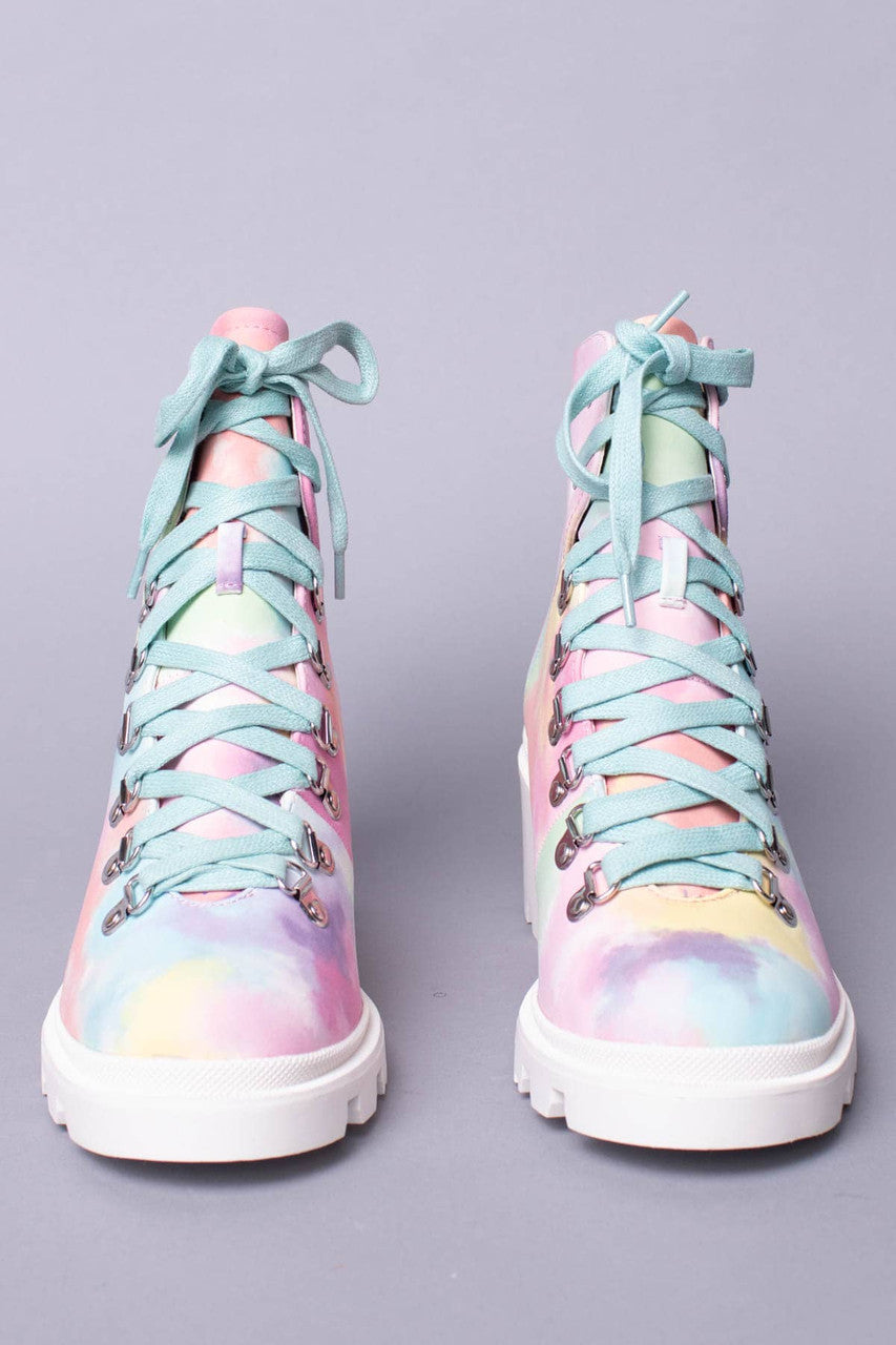 Tie Dye Grip Heel Bootie
