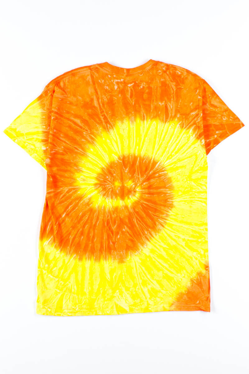 orange tie dye tshirt