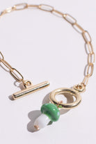 Toggle Clasp Mushroom Bracelet