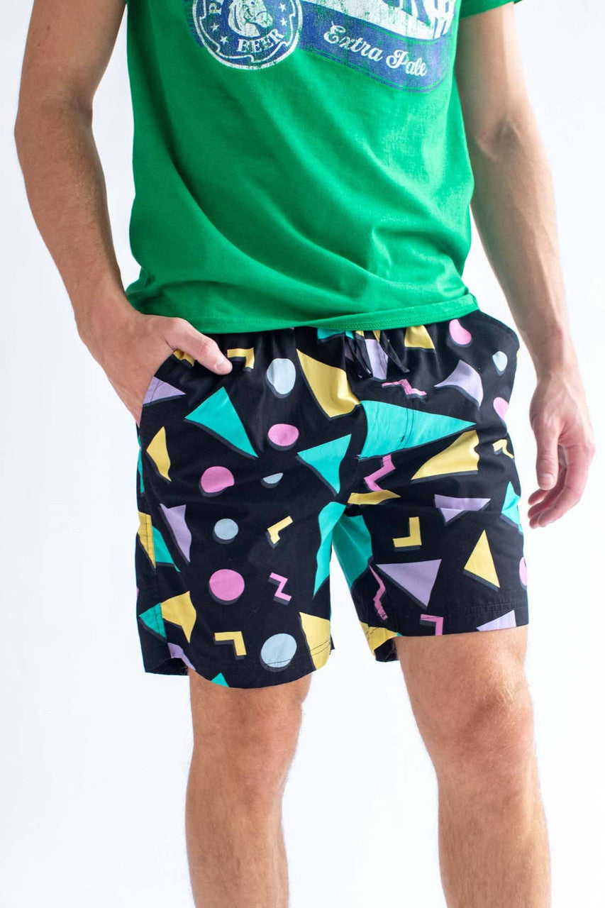 Triangle Confetti Cotton Shorts