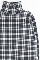 Black Plaid Turtleneck