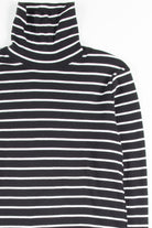 Black Striped Turtleneck