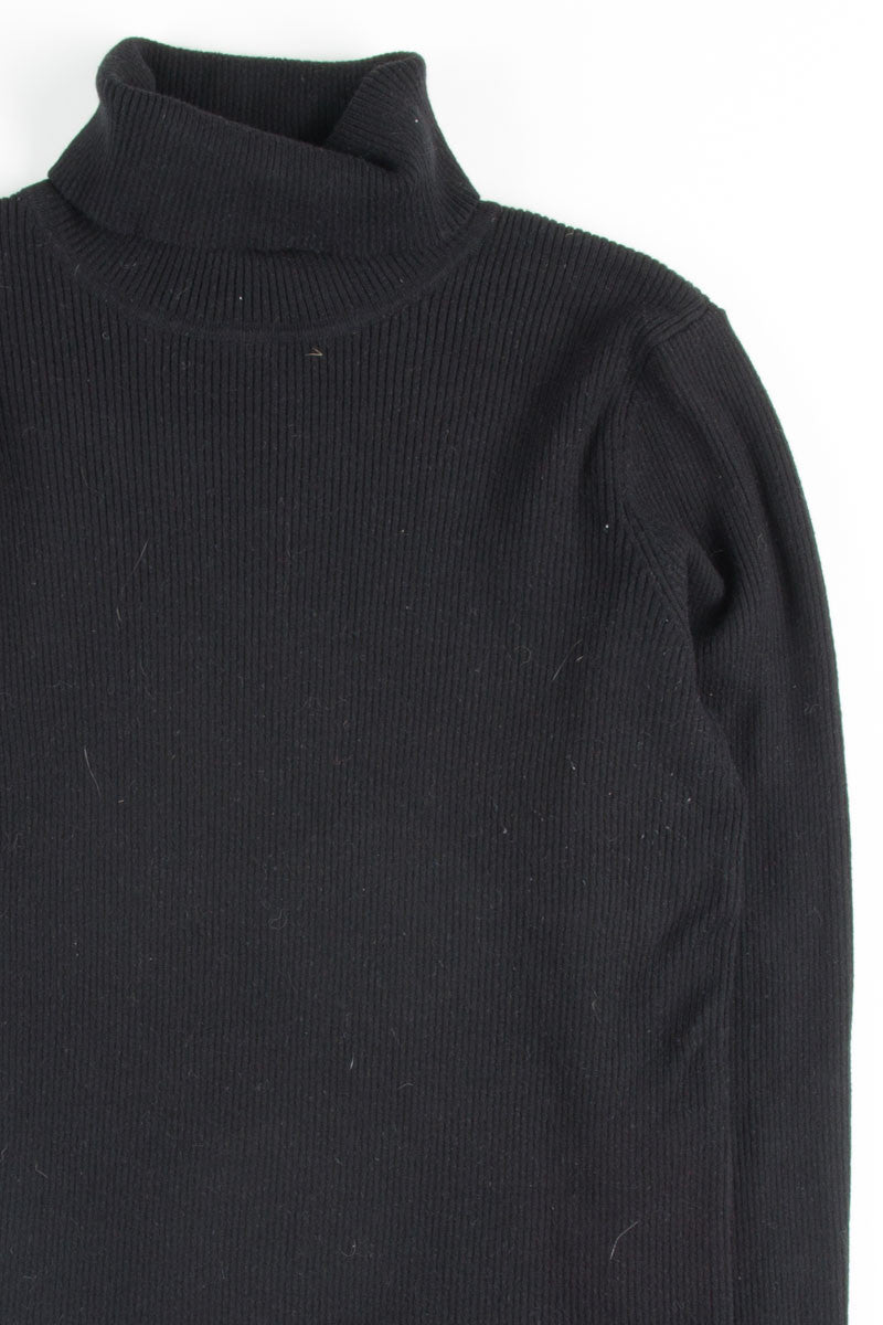 Black Ribbed Ralph Lauren Turtleneck
