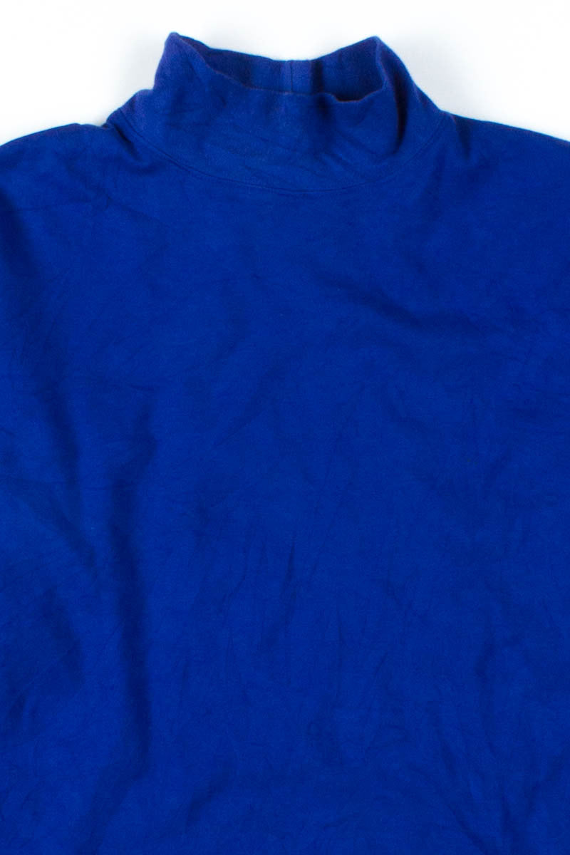 Royal Blue Mock Turtleneck