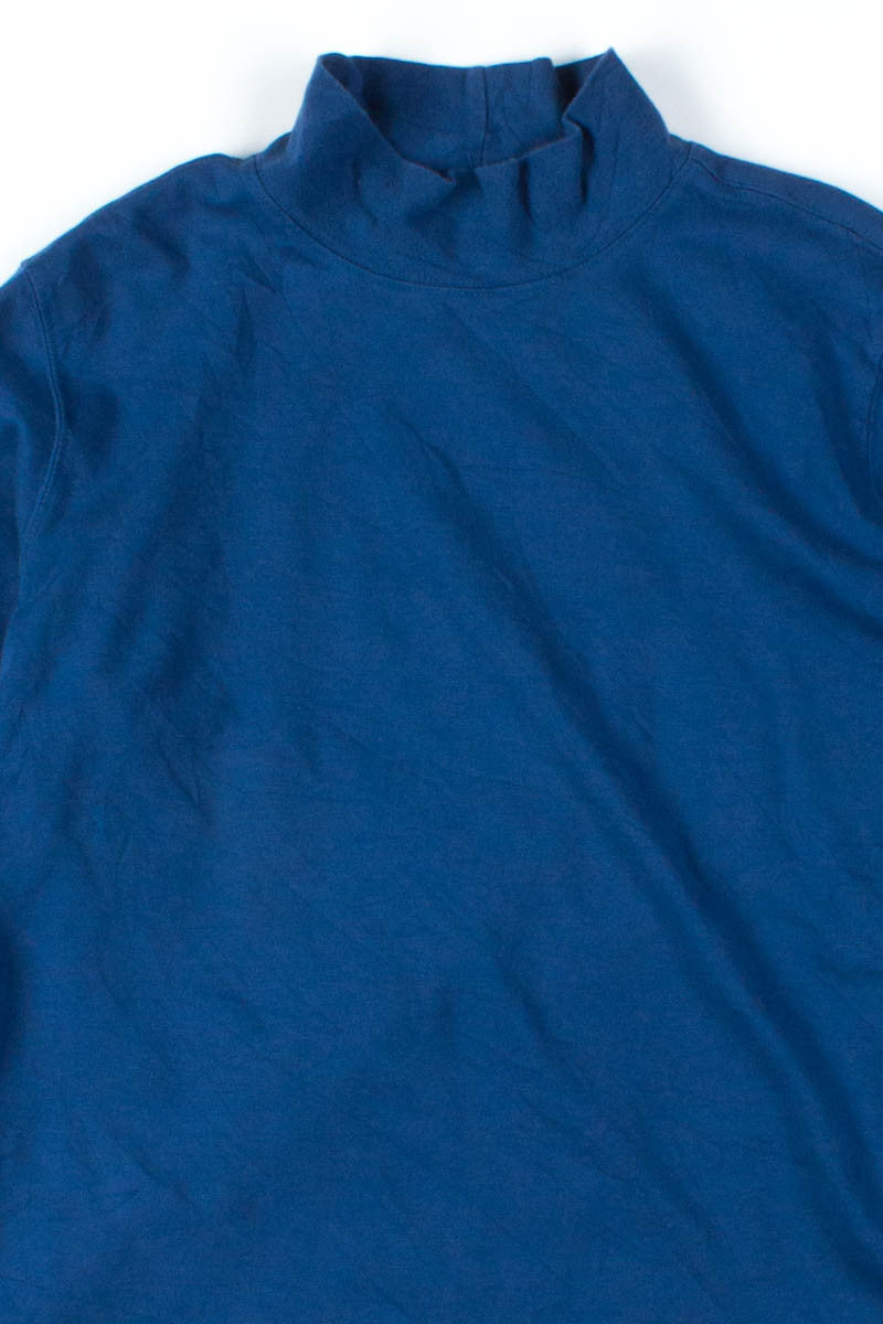Navy Mock Turtleneck