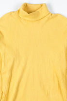 Yellow Ribbed Vintage Turtleneck
